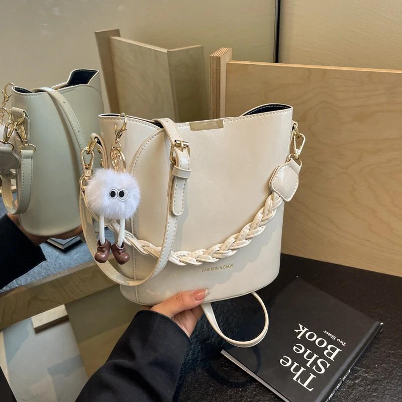 Швейные нитки PU Hasp женские сумки через плечо для поездок на работу базовый стиль — фото 4