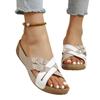 Wedge Heel Women's Slippers Fish Mouth Belt Buckle Foreign Trade 43 Large Size Women's Shoes 2025 Europe and the United States Independent Station P