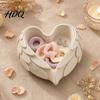 Delicate Relief Jewelry Tray 3D Printed Heart Shaped Tray Wing Girlish Organizer