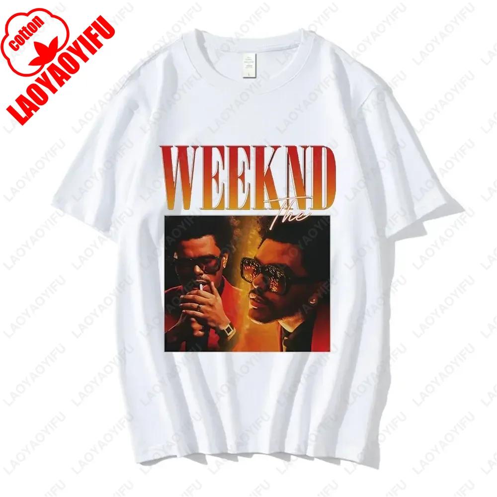 The Weeknd Print Crewneck forunisexT ShirtunisexGraphic Printed Fashion Harajuku Hip Hop Clothes Causal Unisex Classic Style