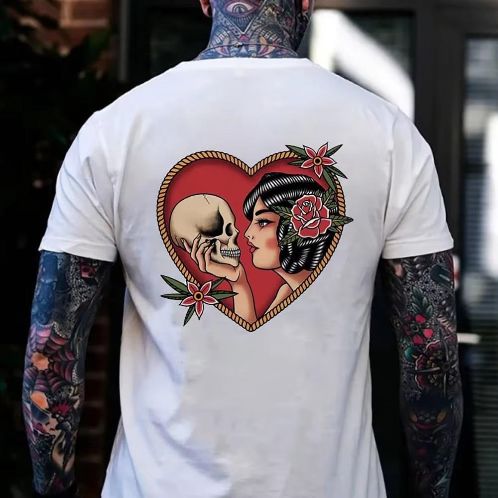 2024 Summer Men's Weird T Shirts Comfortable And Breathable T Shirts Polyester Popular Short Sleeve Round Neck Tees T-Shirt Tops