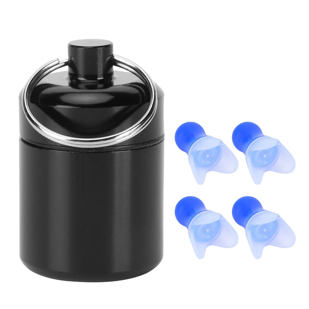 Waterproof Ear Plugs with Filter Noise Reduction Reusable Earplug Protector for SwimmingBlue Flying