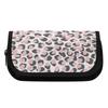 Pen Case Two Compartment 300D Polyester Secure Metal Zipper with Two Storage Layers for Pens Stationery Accessories for Students