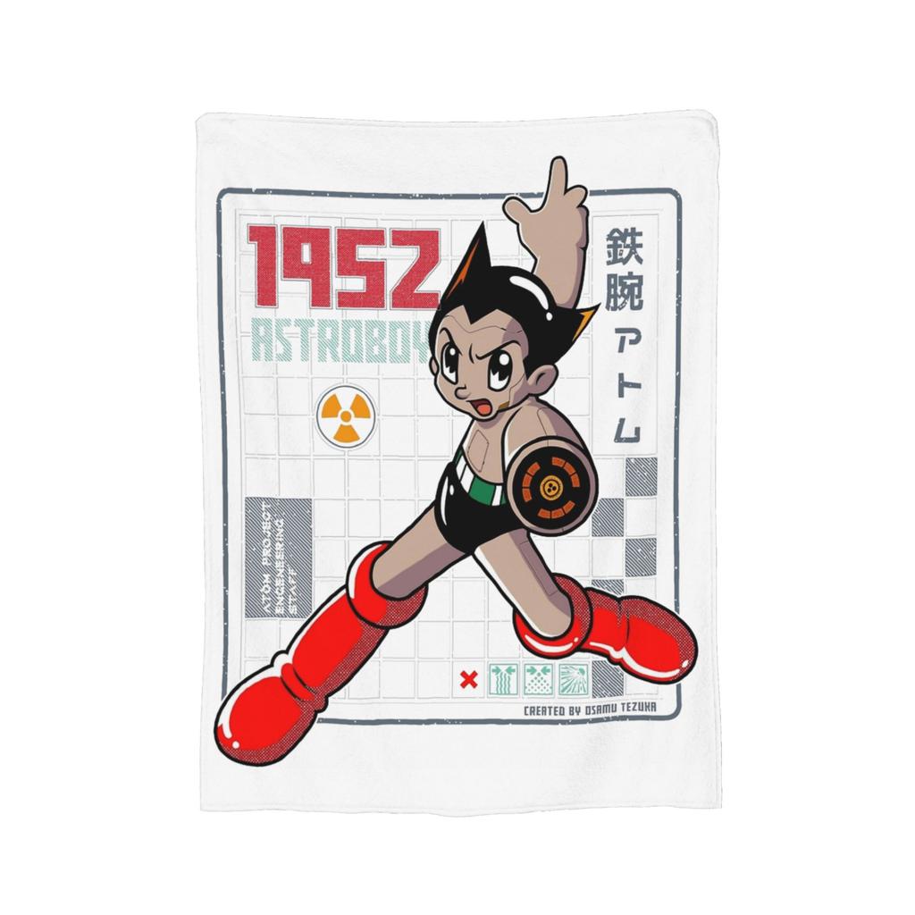 Astroboy Tetsuwan Atom Astro Boy Blankets Flannel Winter Breathable Warm Throw Blanket for Home Outdoor Bedding Throws