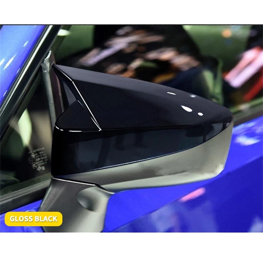 Glänzende Schwarze Hupen-Style Seitenspiegelabdeckung Kappe Für Toyota 86 Subaru Brz 2012-2020