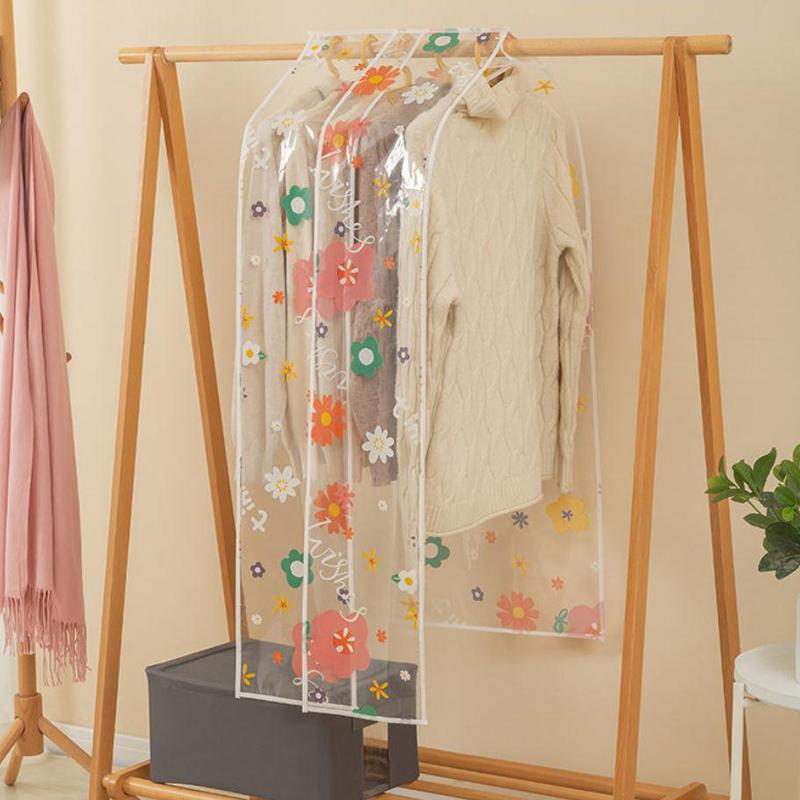 

Чехол для одежды с рисунком в виде цветка, сушилка для спальни, чехол для одежды, утолщенная вешалка для одежды, чехол для пальто, универсальный чехол