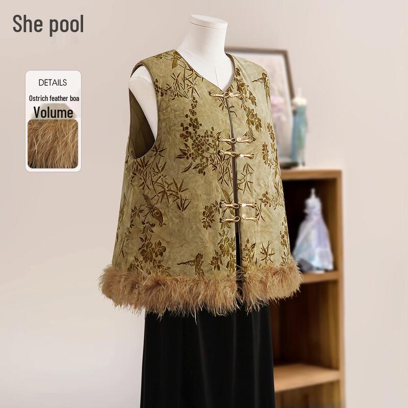 

Женский новый жилет в китайском стиле XL