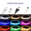 USB Plug-in Touch Switch Dimmable LED Strip Light, Flexible 5V Self-Adhesive, 320 COB LEDs