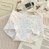 10A Antibacterial Pure Cotton High-Waist Women Boyshort Panties, Baby Cotton Full Cotton Crotch Plus Size Soft Breathable Underwear