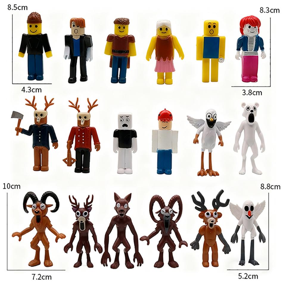 18Pcs/Set Hot 99 Nights In The Forest Deer Wolf 10cm Figure Decoration Collection Birth Date Spooky Holiday Xmas Gifts Playthings Children