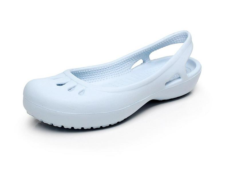 Damen Leichte Rutschfeste Clog-Sandalen mit Geschlossener Zehe - Übergröße Jelly Strandschuhe für Krankenschwestern