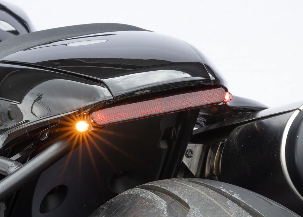 Kijima Motorcycle Parts LED Turn Signal Bracket Set Nano Turn Signal Rear Combination Lamp ECE Certified SPORTSTERS Black & ('22-/RH1250S) HD-011912