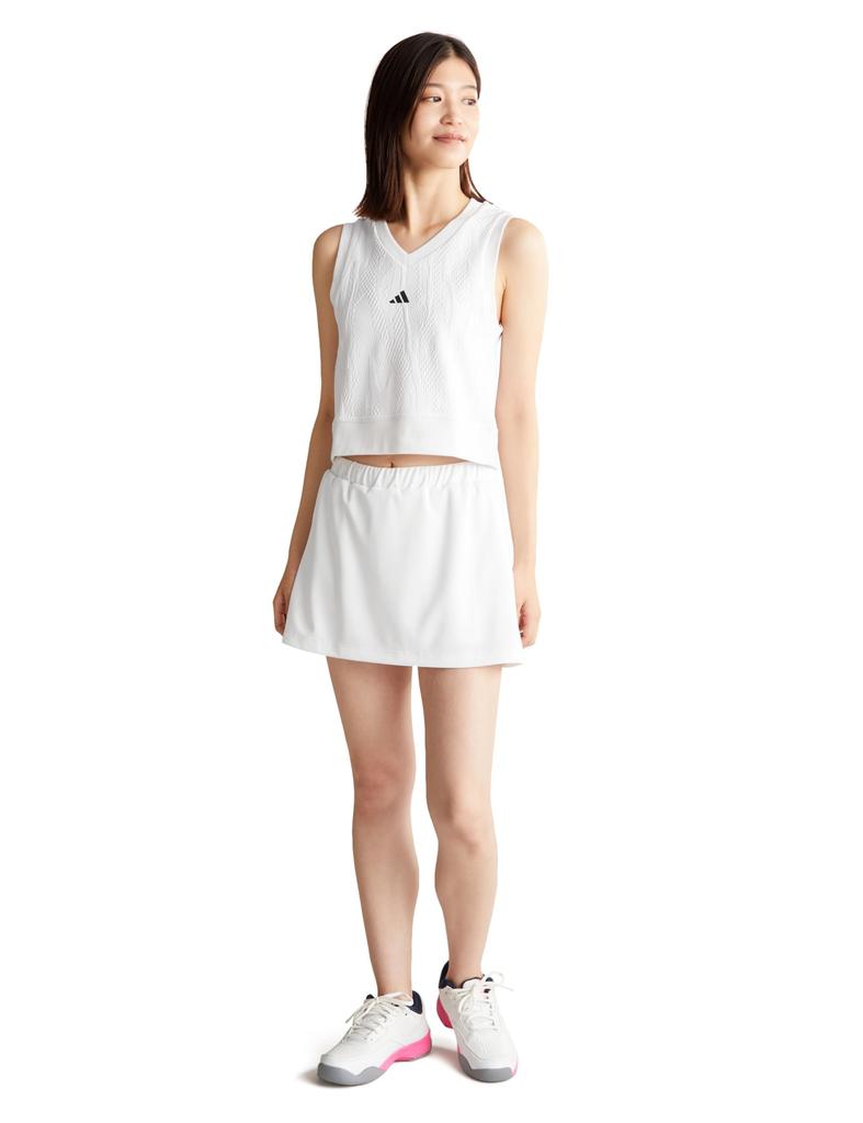 Adidas Professional Tennis CROP Fitness and Training White Size L Women's Top, Shirt, (IT4688),