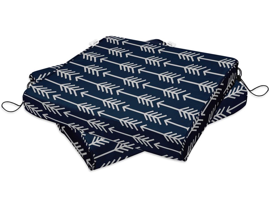 Vargottam Perfect Outdoor Indoor Square Corner Seat Cushions Water-Resistant Lounge Chair 18.5" X 16" Home Office Patio Furniture