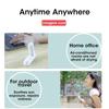 2000mAh Portable Handheld Fan USB Rechargeable Folding Hand Fan Three Speed Adjustable Portable USB Mini Charging Fan Office Fan
