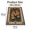 Soft Plush Tiger Floor Mat Wild Animal Print Living Room Mat New Bedroom Door Mat  Bedroom Entrance