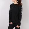 Nike Solid Logo Sports Knit Pullover Sweatshirt Women Sweatshirt Black AR3055-011