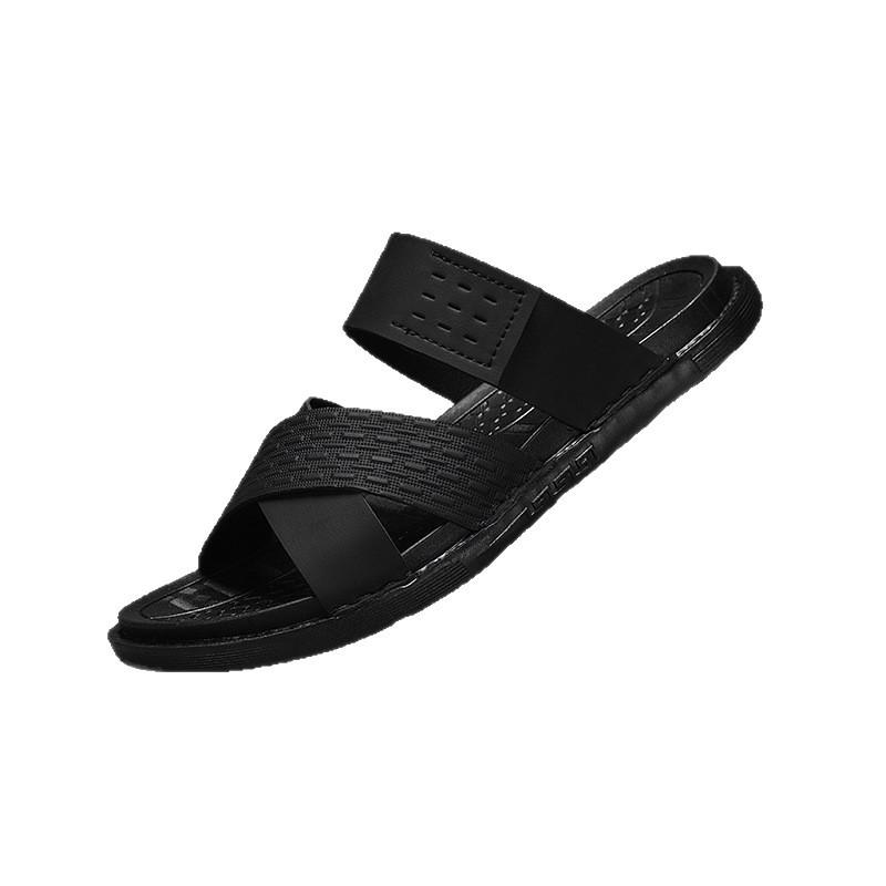 22 new summer thick-soled slippers large size one-word soft-soled non-slip outdoor casual slippers
