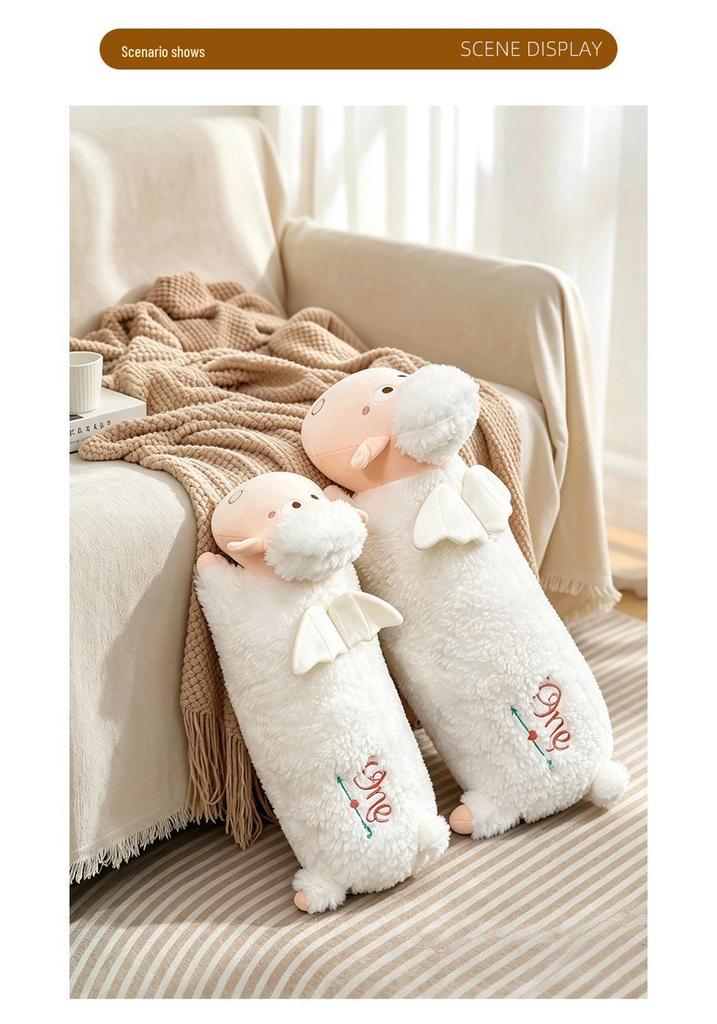 Angel Sheep Plush Toy - Soft Lamb Wool Hug Pillow