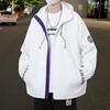 Jacke Herren Kapuzenjacke Frühling und Herbst Jacke Mode Lockere Jacke Herren Studenten Freizeitjacke