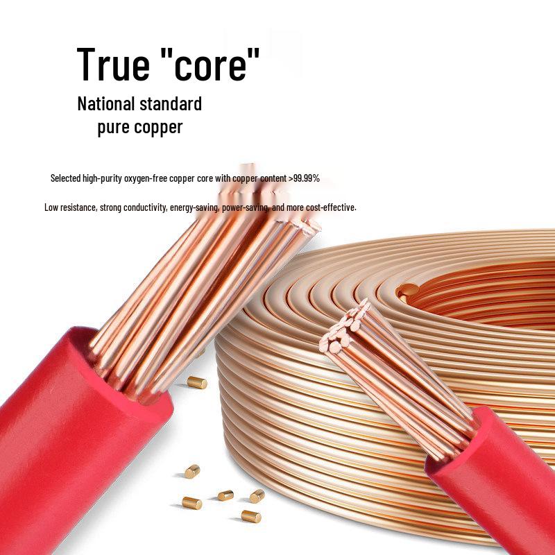 Zhujiang Cable Copper Core Electrical Wire ZC-BVR 1.5/2.5/4/6/10 Sq. Home Decoration Household Soft Wire
