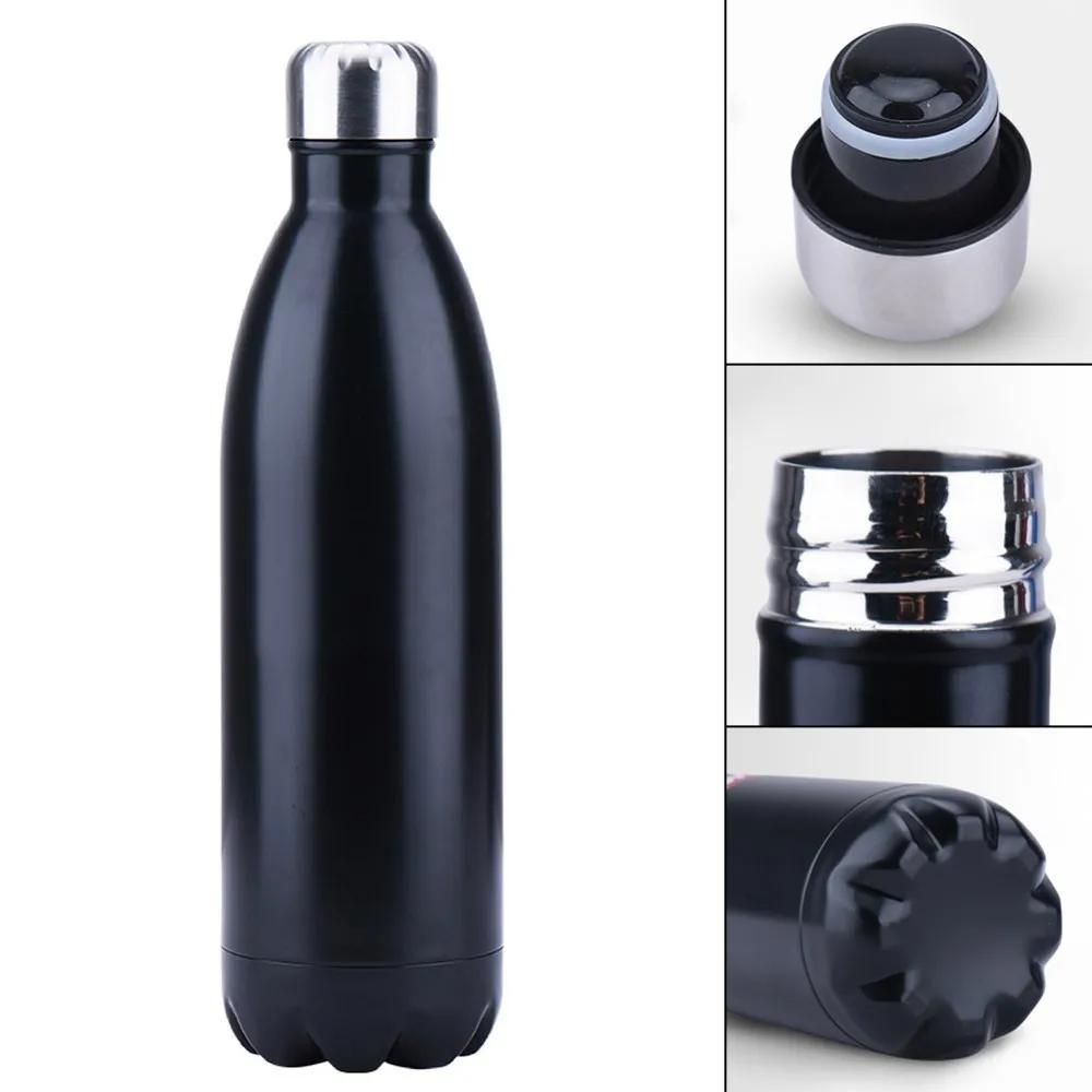 High-Quality 350/500/750/1000ml Double-wall Creative Water Bottle Stainless Steel Beer Tea Coffee Portable Sport Vacuum Cup