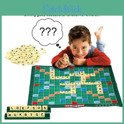Leuk en boeiend Scrabble bordspel voor kinderen en volwassenen om de woordenschat te verbeteren