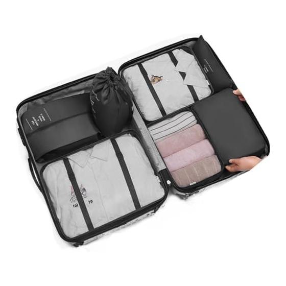 Travel pouch set, clothing storage bag for travel, business trips, organization, convenient goods, convenient goods, clothing