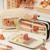 Capybara Transparent Pencil Case Large Capacity Stationery Box Transparent Pen Bag  Friend Gift
