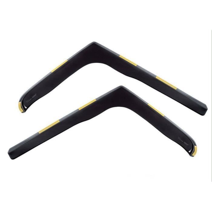 J& Air Deflectors;J Automotive Mercedes Sprinter W907, Smoked, Reinforced Acrylic, Easy Installation