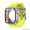 Silicone Strap For Apple Watch 44mm 45mm 46mm Bracelet+Screen Protectores Change To Ultra For iWatch Series 11 10 9 8 7 SE 6 5