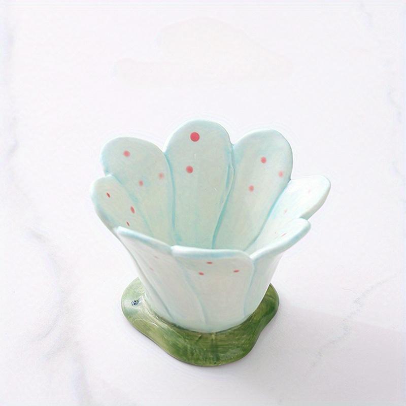 Hand-painted Ceramic Flower Cup Aroma Candle Holders, Minimalist Candle Holder Vessel Empty Cup, Home Decor Home Decoration Wedd