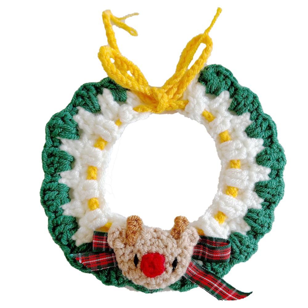 Weihnachtsstimmung, Ritual, Schal, Schal, Katze und Hund Wolle, gewebter Schal, beliebtes Weihnachts-Haustierhalsband