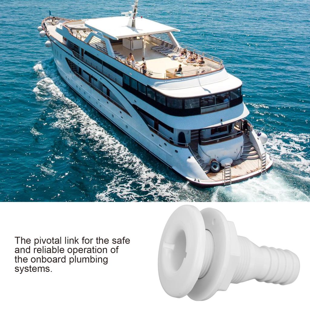 1 Zoll Borddurchlass ABS Gerade   Beständige Schlauchverbindung Zubehör für Boote Marines