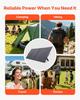400W Foldable Solar Panel, 24% High-Efficiency Portable Monocrystalline Solar Panel Charger with MC4 Output & 10-in-1 DC Adapter, IP67 Waterproof for