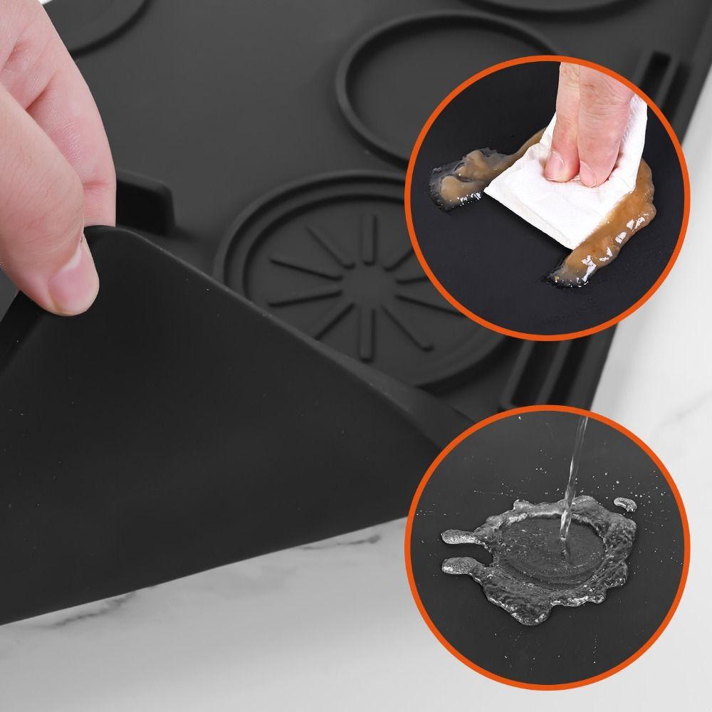 Waterproof Espresso Tamping Mat Silicone Portafilter Silicone Pad Coffee Tamper Mat Home Use