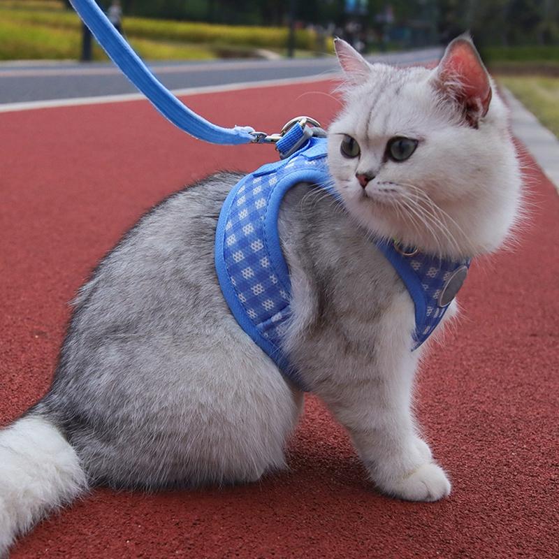 Pet Dog Cat Harness with Leash Reflective Strap Harness