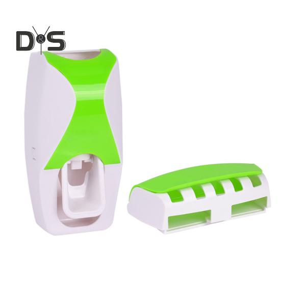 Automatyczny Dozownik Pasty do Zębów Zestaw Uchwytów na Szczoteczki do Zębów Prosta Instalacja Montowany na Ścianie Łazienkowy Stojak na Szczoteczki do Zębów