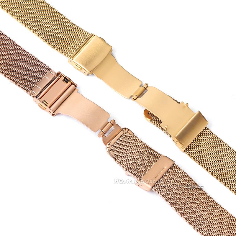 Universal Milanese Stainless Steel Strap for DW 1.0mm 0.6mm Mesh Watch Band Wrist Belt Bracelet 12 14mm 16mm 18mm 20mm 22mm 24mm