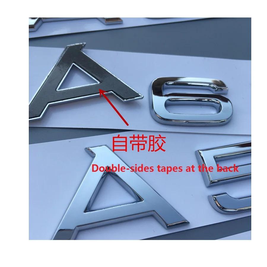 Gloss Black 1.8T 2.0T 2.3T 2.4T 2.8T 3.0T 3.2T 3.6T Emblems Badges Symbol for Audi A3 A4 A5 A6 A7 A8 A4L A6L A8L Q3 Q5 Q7 Q8 Q8L