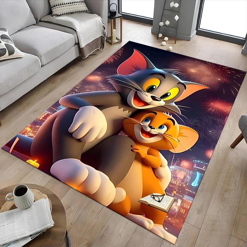 1pc Tom and Jerry Carpet, for Home & Office Decor, Desk Chair Carpet, Festive Gift,Conference Room CarpetL1119
