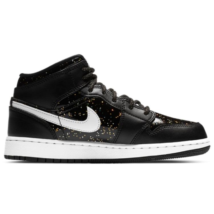 Jordan 1 Mid Black Speckle GS AV5174-001