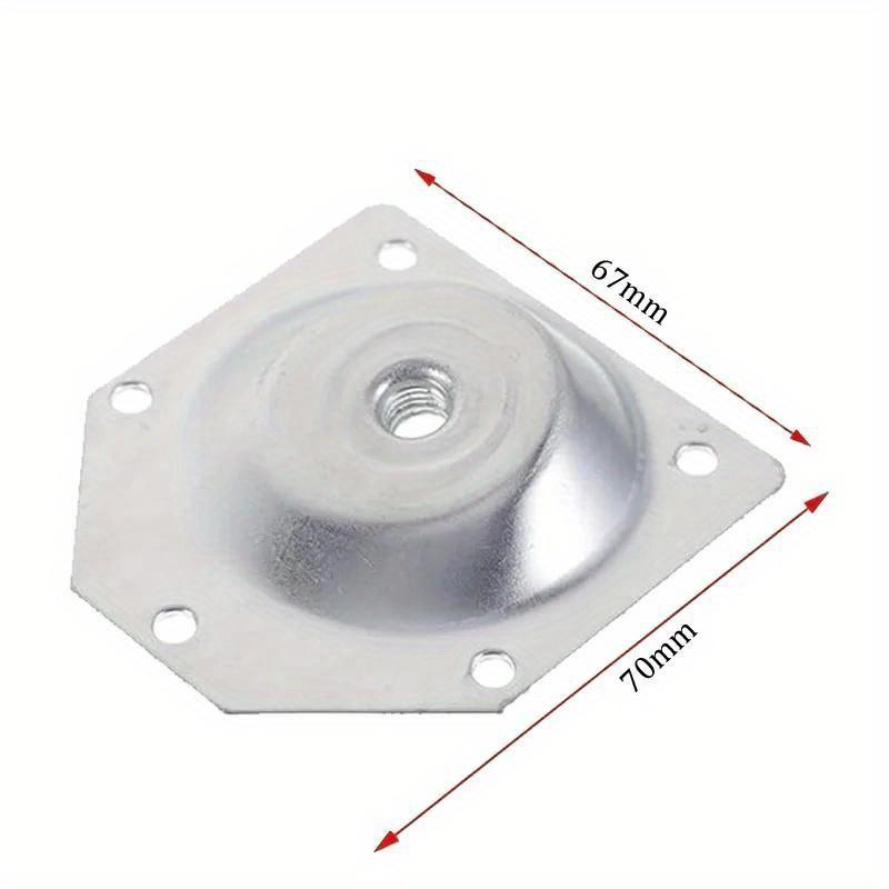 4 Stück Tischbein-Montagewinkel 12 Grad Schräge Befestigung Möbelteile Holzzubehör Heimwerkerbedarf für Tisch Sofafüße
