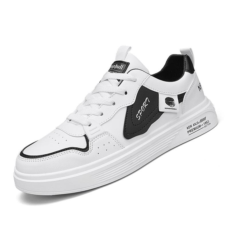 Trendy Brand Men'S Shoes Breathable Sports And Leisure Board Shoes Design Sense Boys White Shoes Sports Shoes
