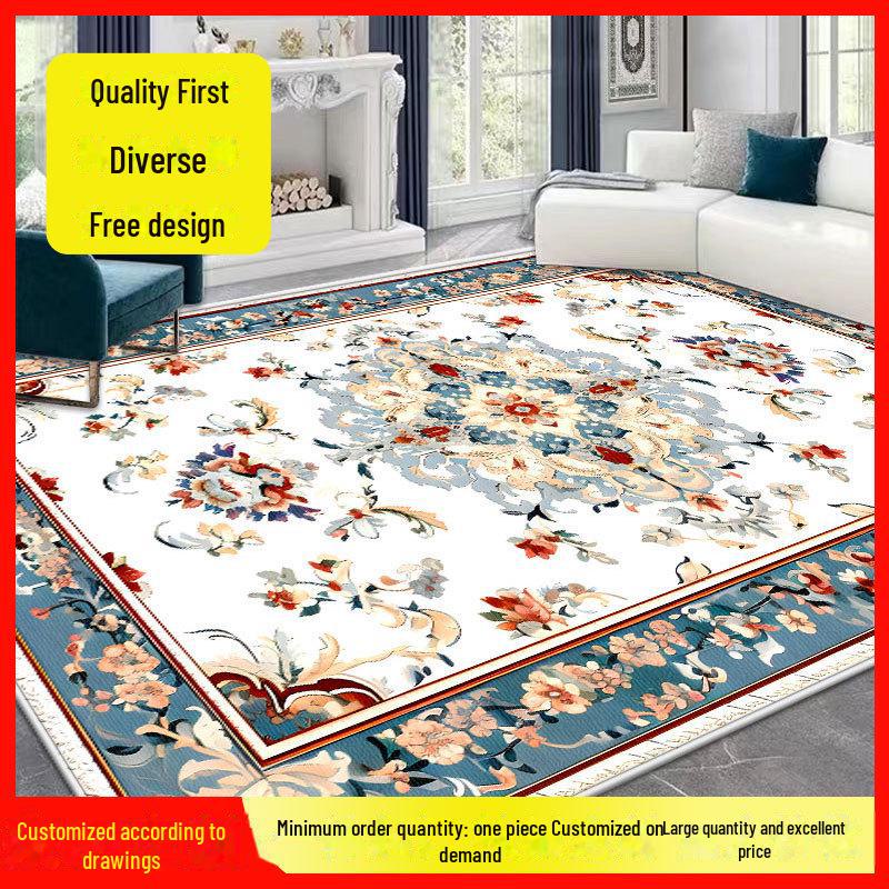 Retro European Style Washable Persian Large Carpet for Living Room or Bedroom