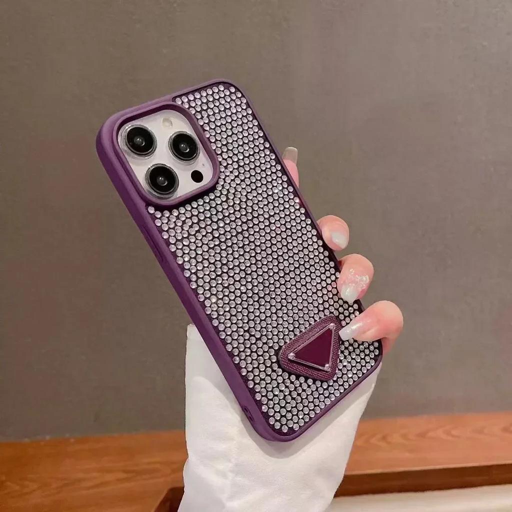 Luxusní Bling Pouzdro na telefon pro iPhone 16 Pro Max 15 14 Plus 13 12 Pro Max Třpytivý Kámen Diamant Lesklý Plná Ochrana Zadní Kryt