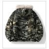Men's Retro Fleece-Lined Faux Fur Collar Jacket Autumn Winter Loose Fit Sports Hooded Parka Padded Jacket