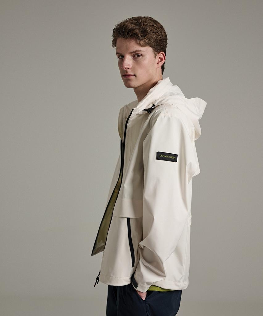 Corner Green Hybrid Golf Rain Jacket [Cream] Mgj33Cre