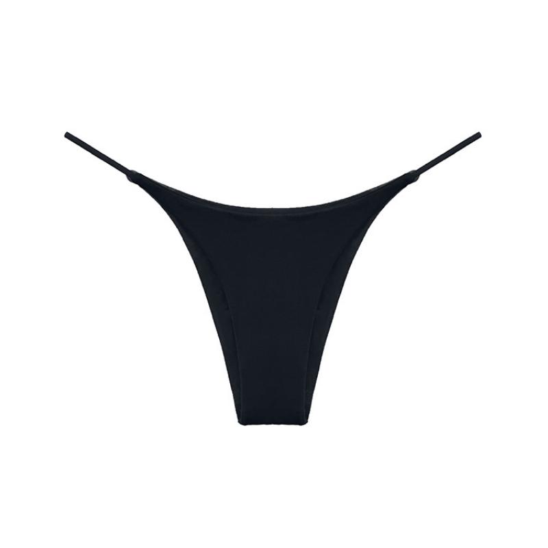 Double Layer Thin Belt Sexy Half Wrap Buttocks Pants Low Waisted Pure Cotton Women's T-shaped Underwear