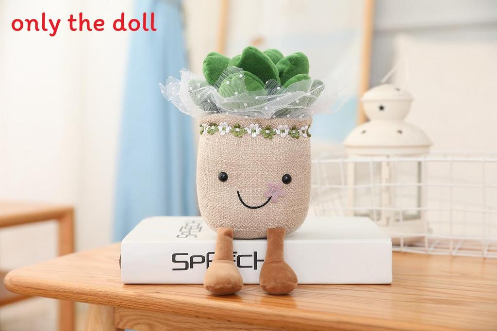 Tulip Mushroom Potted Plush Toy With Pp Cotton Fill And Cartoon Style For Creative Lounge Decor